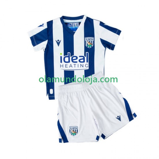 Camisola West Bromwich Albion Criança Equipamento Primeiro 2025-2026 Manga Curta